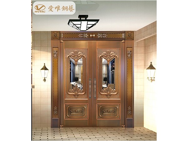 別墅入戶門太沒品？那是您還差一樘愛唯銅門